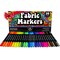 Fabric Markers for Baby Clothes Canvas Fabric Upholstery T Shirts Shoe Clothing Paint Fabric Pens for Clothes, Fabric Markers Permanent No Bleed Coloring Dye Pens 26 Pcs for Artists and Kids